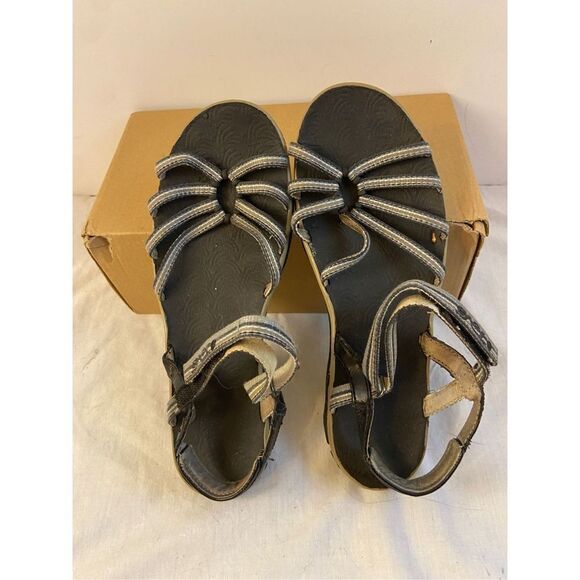 Teva sandals black #6310 black gray peeling size 9 - Picture 2 of 5